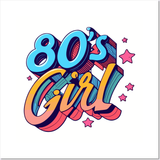 80s Girl Throwback Vintage - Retro Eighties Girl Pop Culture Posters and Art